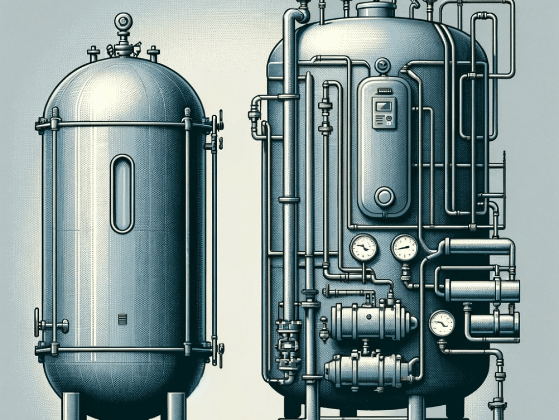 boiler and a pressure vessel