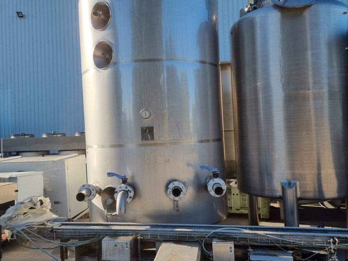 a couple of large tanks sitting next to each other