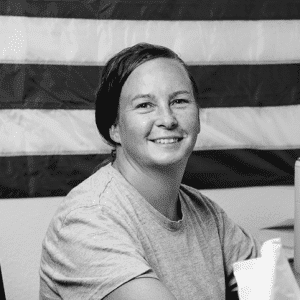 Black and White picture of RedRiver Team Member named "Bonnie"