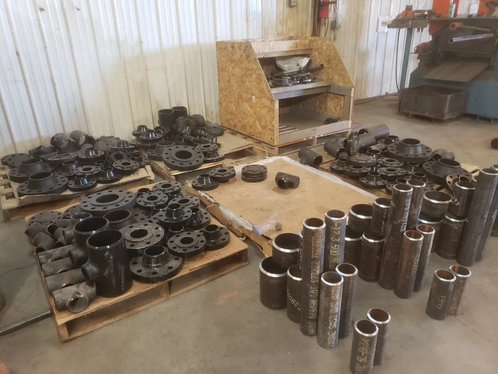 Prefabrication process setup at Red River site