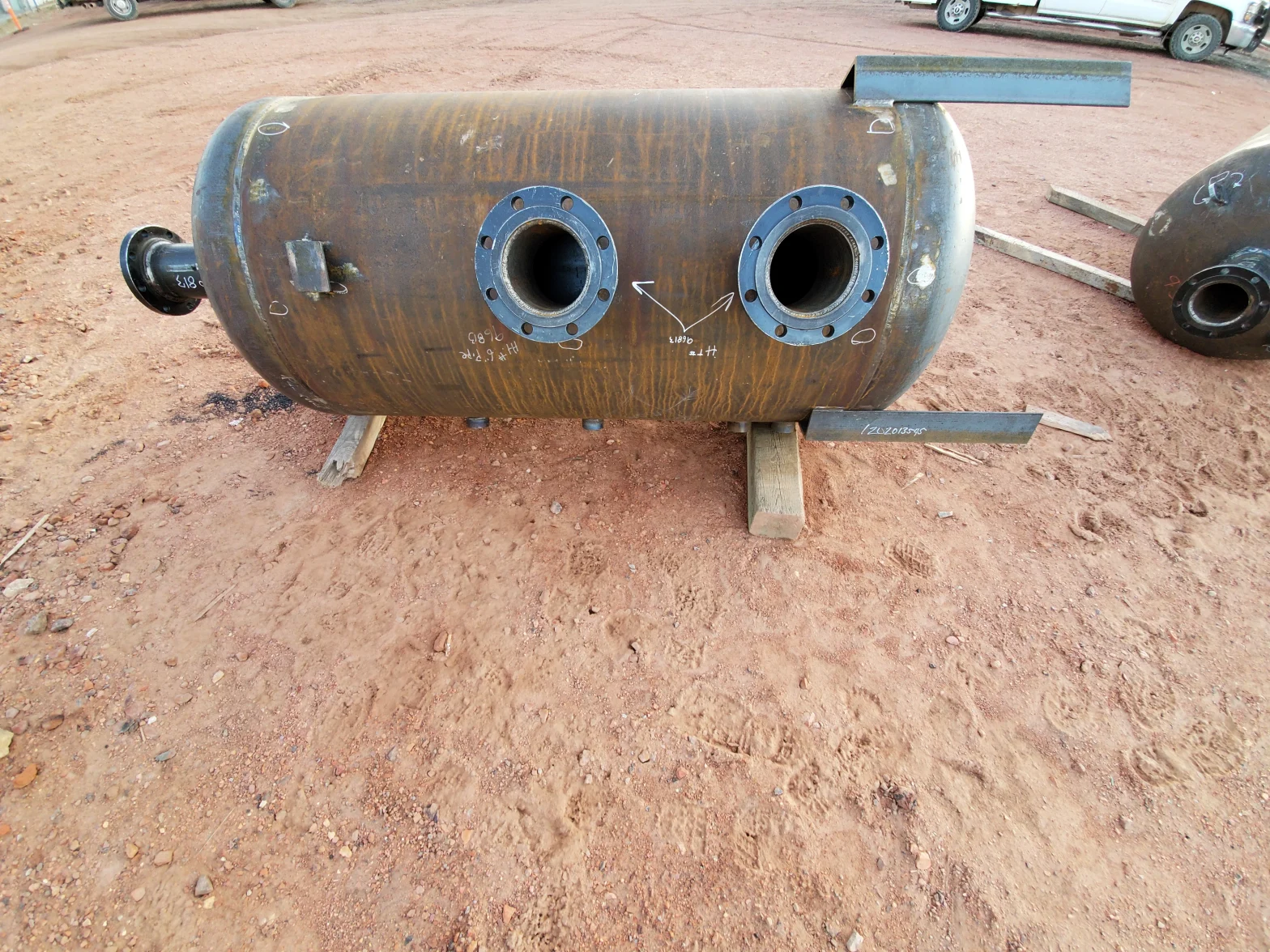 Pressure vessel under fabrication at Red River's workshop