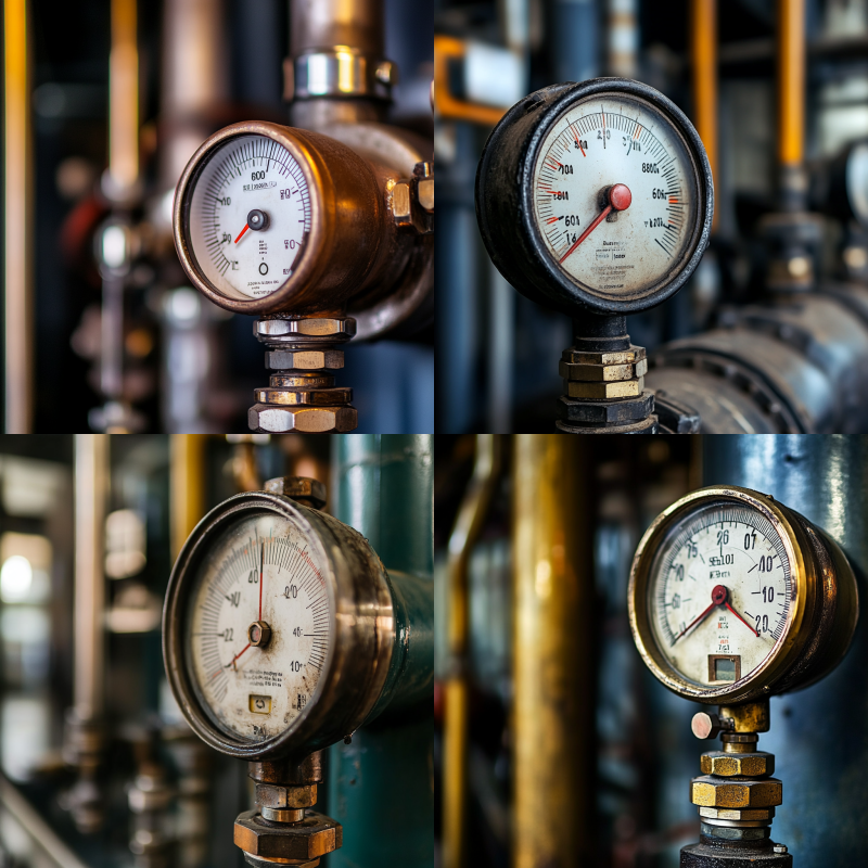 Visual representation of a fluctuating boiler pressure gauge, indicating issues caused by a faulty expansion vessel affecting pressure regulation.
