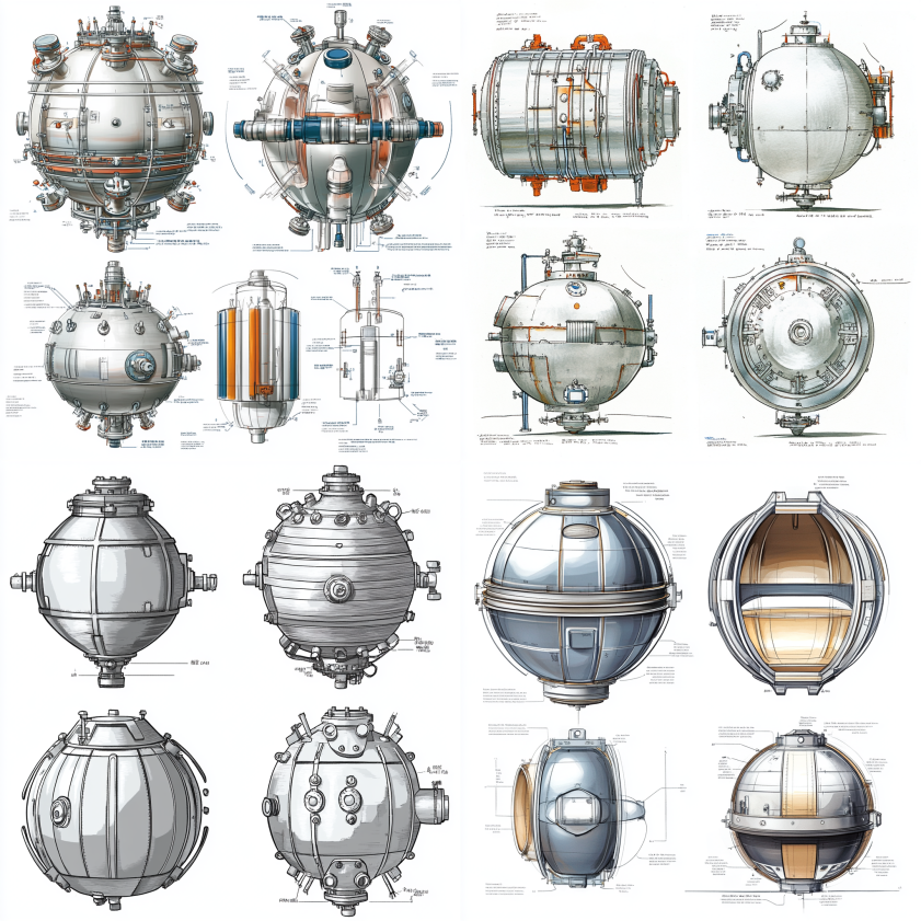 Comparison of the four most common pressure vessel head types: hemispherical, elliptical, torispherical, and conical, highlighting their shapes, strengths, and applications.