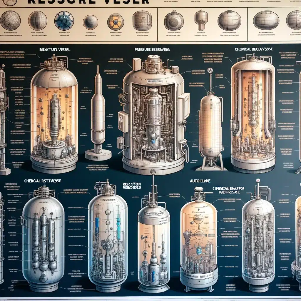 types of pressure vessels in reactors