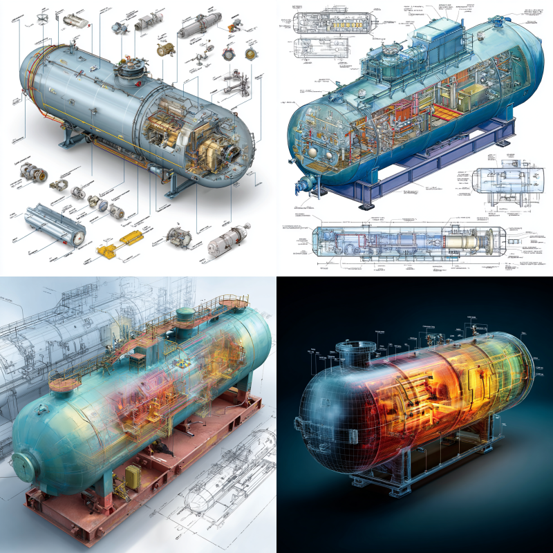 Diagram explaining ASME Code VIII's application to pressure vessels, including design, fabrication, and inspection for industrial safety and regulatory compliance.