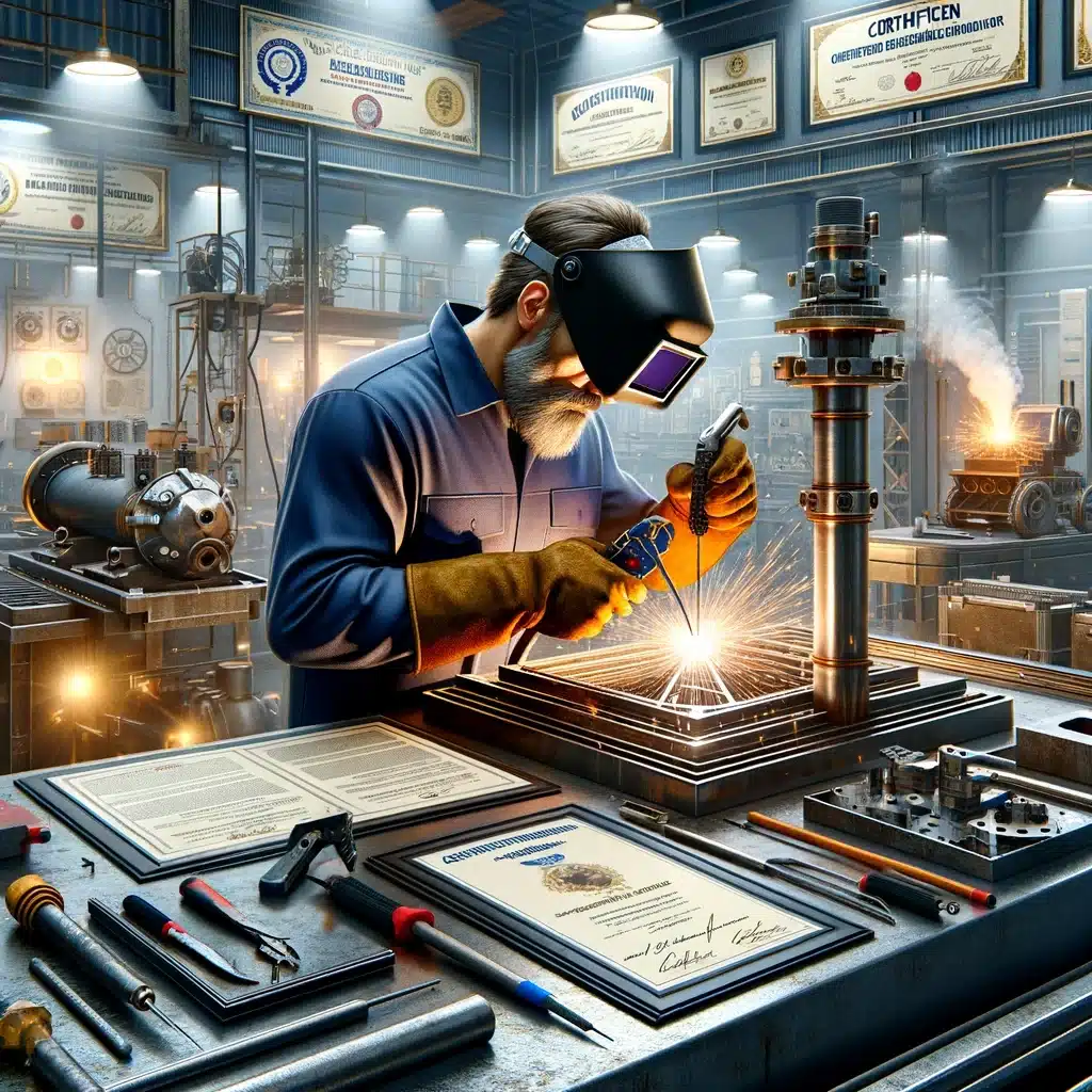 a certified welding fabricator