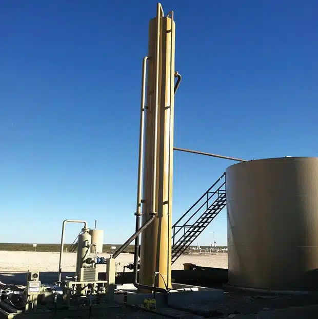 large oil on concreate