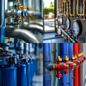 Comparison of glycol and water fluids in heating and cooling systems