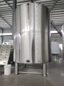 a large metal tank sitting inside of a building