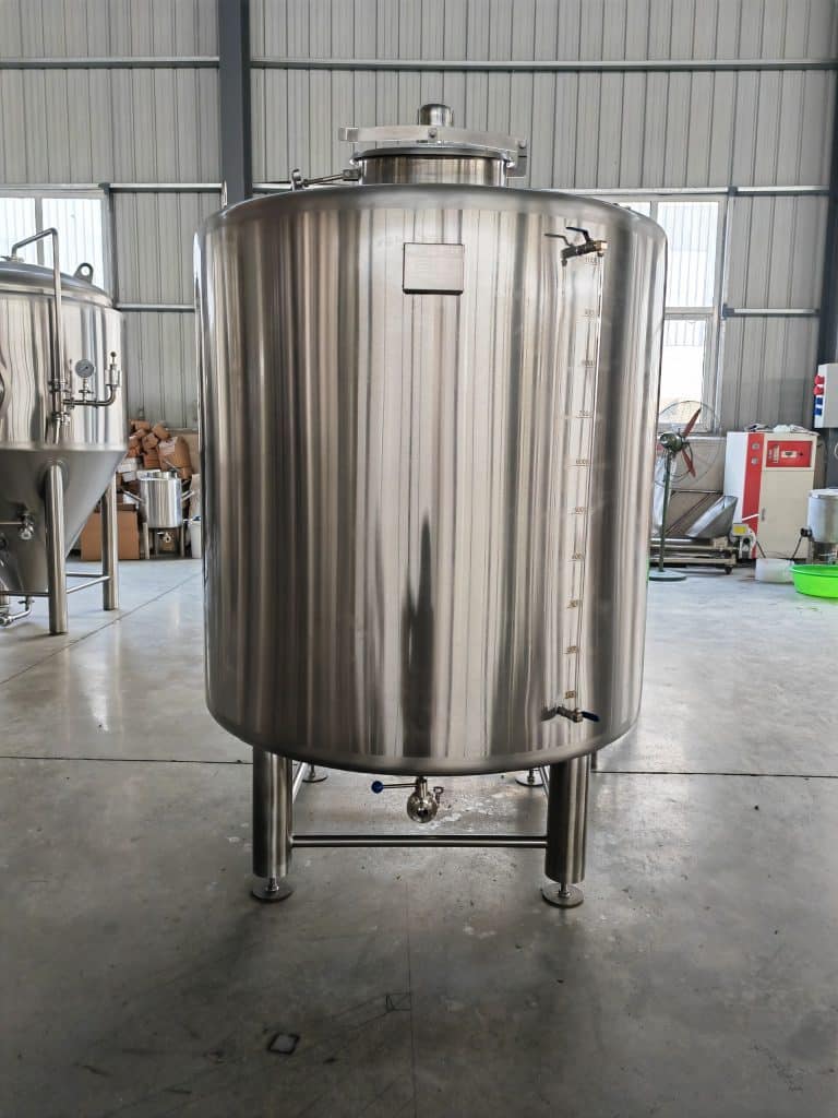 a large metal tank sitting inside of a building