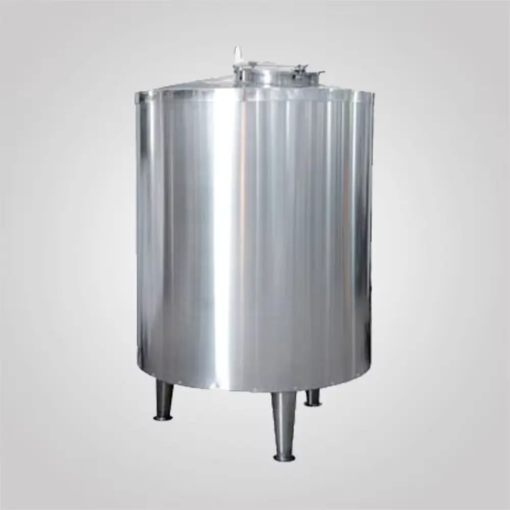 a stainless steel tank on a white background
