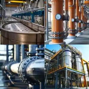 Pictures of separators in work and their principle