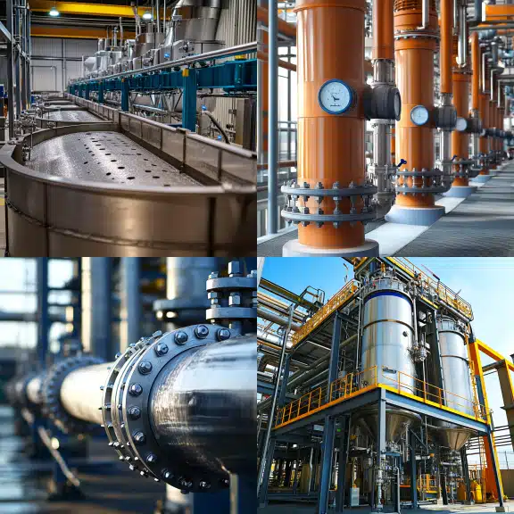Pictures of separators in work and their principle