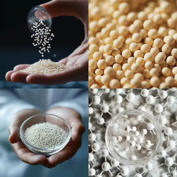 Molecular sieves water absorption in gas and liquid drying systems