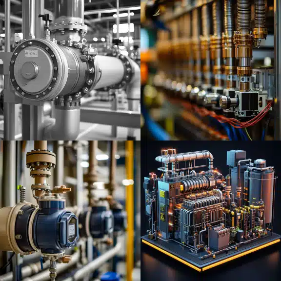 Industrial pictures of 2-phase system