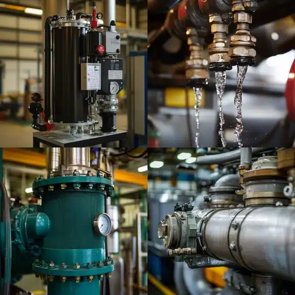 Water in Fuel Systems being removed by fuel water separators for engine protection