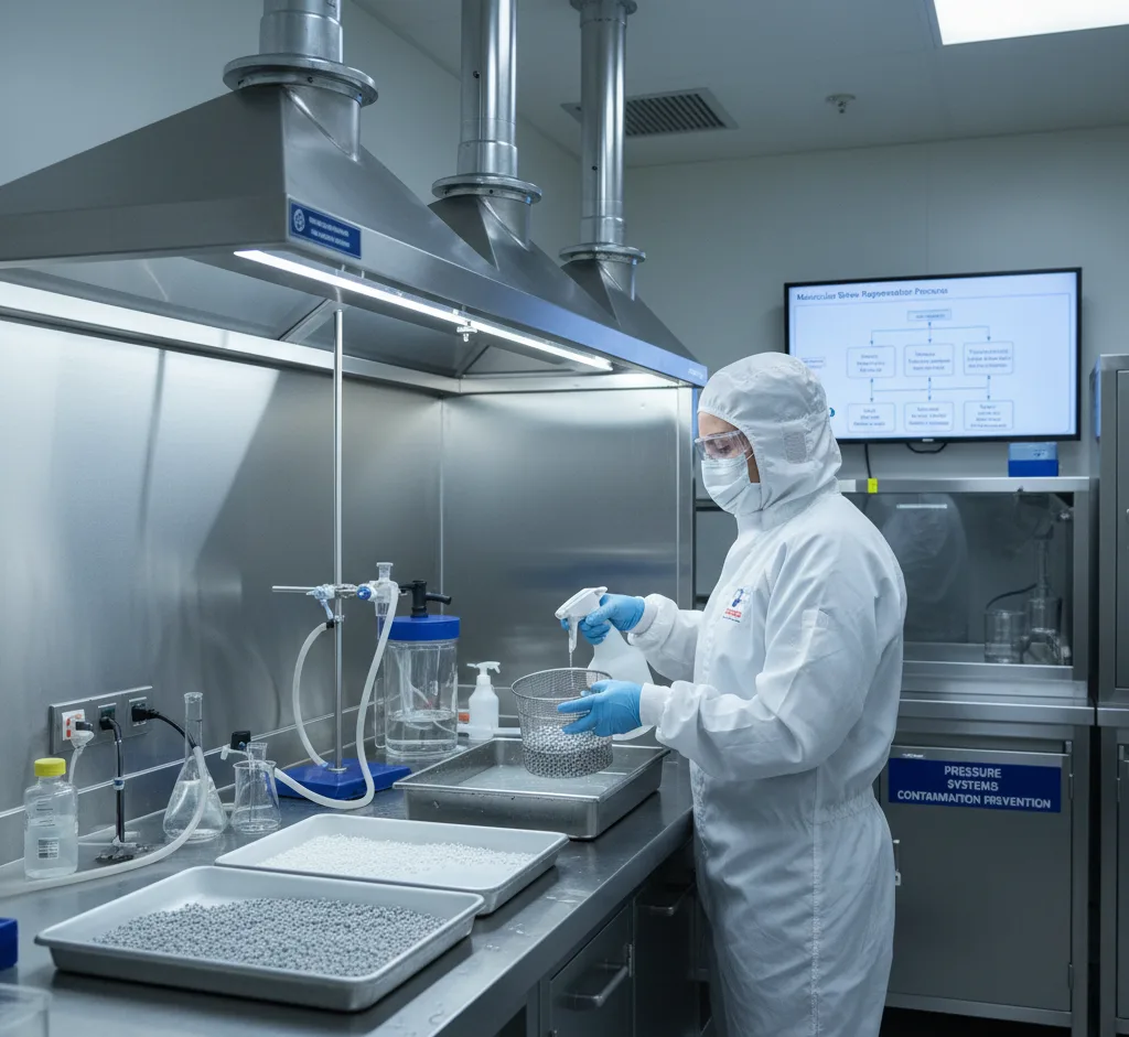 Properly Washing Molecular Sieves