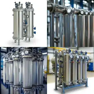 Coalescer filters in industrial setting