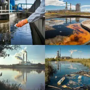Bodies of polluted water and drinking water quality testing