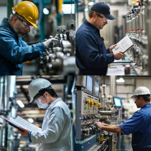 Diagram of ASME Code Stamp maintenance process with periodic audits, quality control systems, and documentation reviews.
