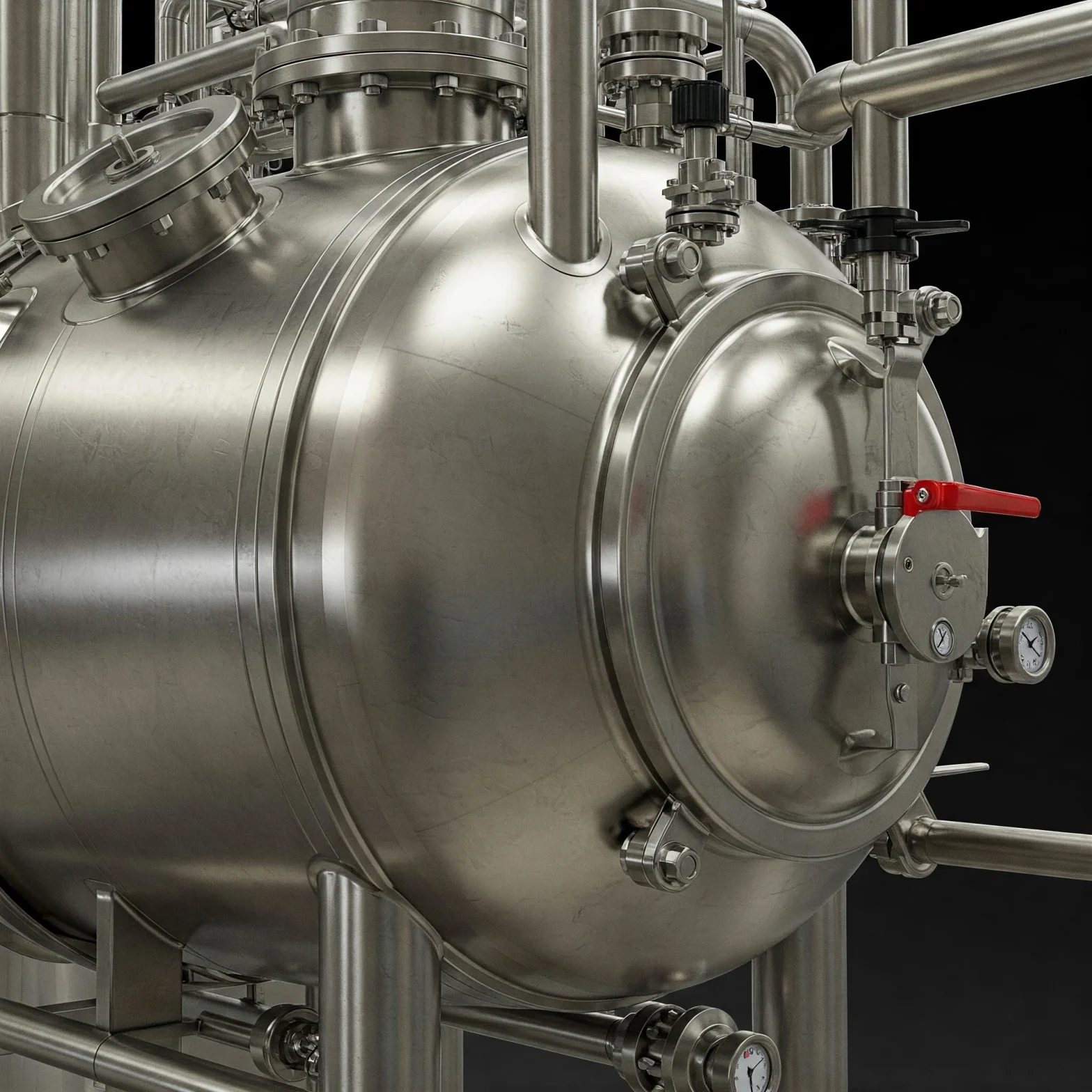 Corrosion-resistant stainless steel vessel in a pulp and paper mill.