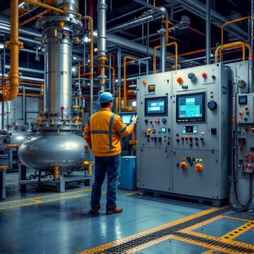 Control panel interface with pressure vessel skid system