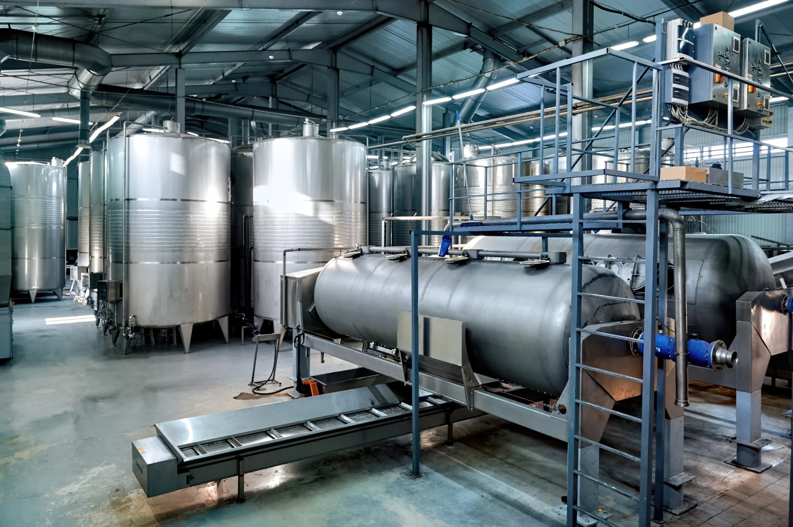 Pressure vessel in use at an American manufacturing facility