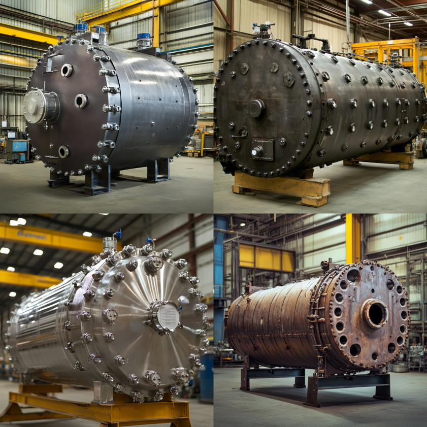 High-quality pressure vessel used in a water treatment system, showcasing corrosion resistance and ASME certification.