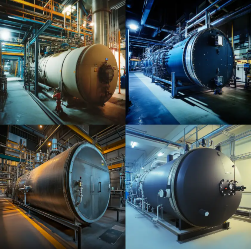 Industrial pressure vessel system used for water treatment