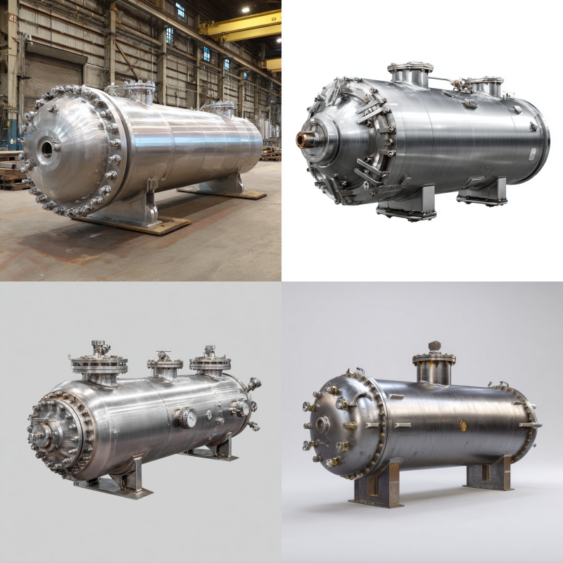 Industrial pressure vessel made from corrosion-resistant materials