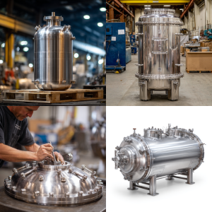 What is a stainless steel pressure vessel designed for safe and efficient industrial applications