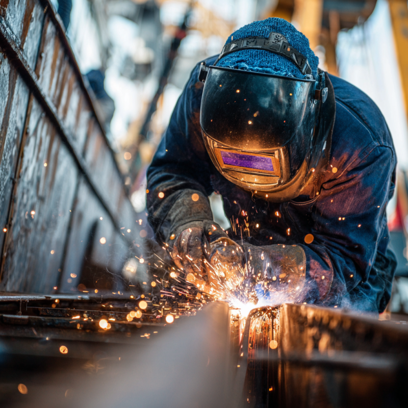 Vessel welding process ensuring compliance with ASME safety codes