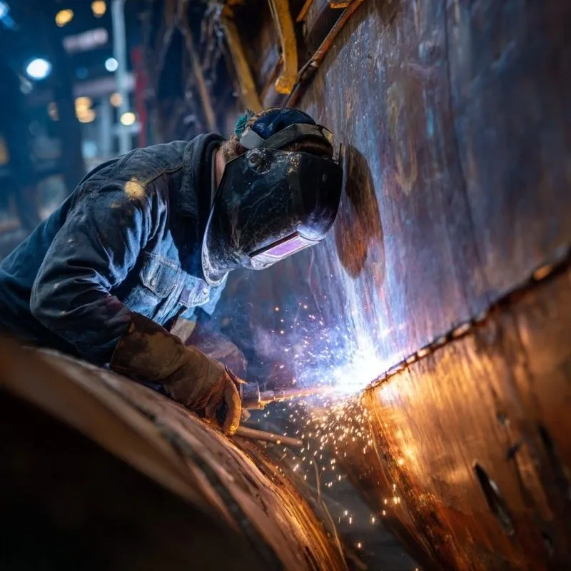 What is pressure vessel welding process and safety compliance