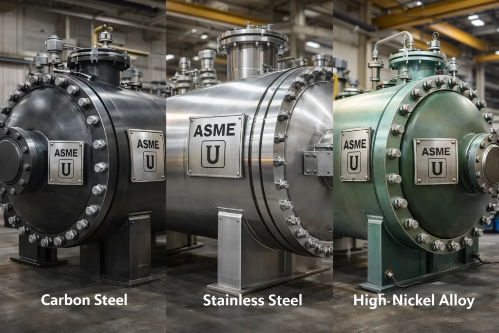 pressure vessel material selection for safe fabrication and code compliance
