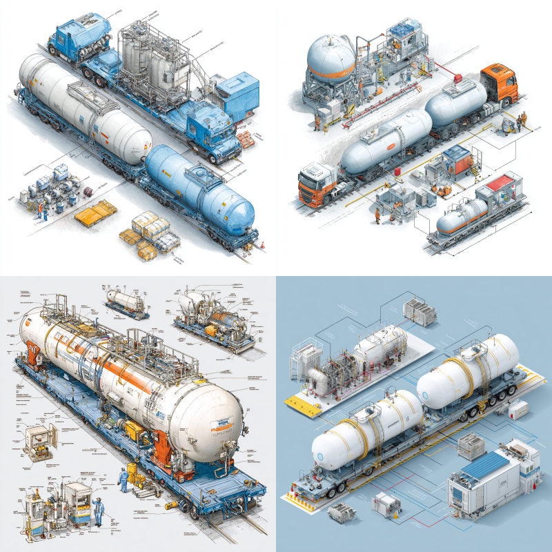 Cryogenic Liquid Transportation tanks and transport equipment