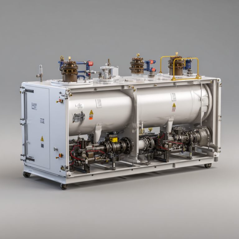 Diagram showing how does an industrial fuel water separator vessel work in industrial applications