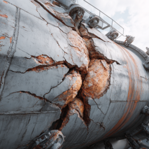 Engineer demonstrating how to perform structural failure analysis