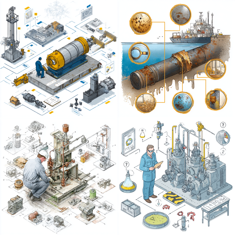 Diagram showing what is corrosion failure analysis in pressure vessels