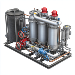 Illustration showing why use a diesel fuel water separator vessel to keep diesel engines safe from water and corrosion
