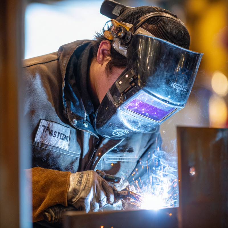 welder in training practicing where to get TIG welding certification