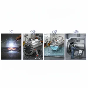 How do pressure vessels comply with safety regulations in engineering and welding processes