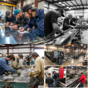 metal sheet fabrication process by RedRiver LLC in Texas