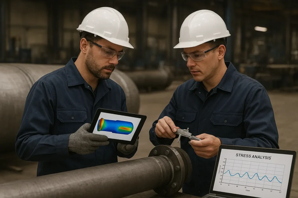 Pressure Vessel Stress Analysis and Calculations process at RedRiver LLC engineering facility