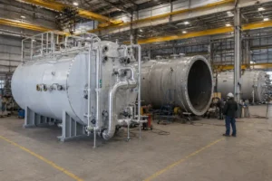 large-scale thermal storage tank systems fabricated by Red River