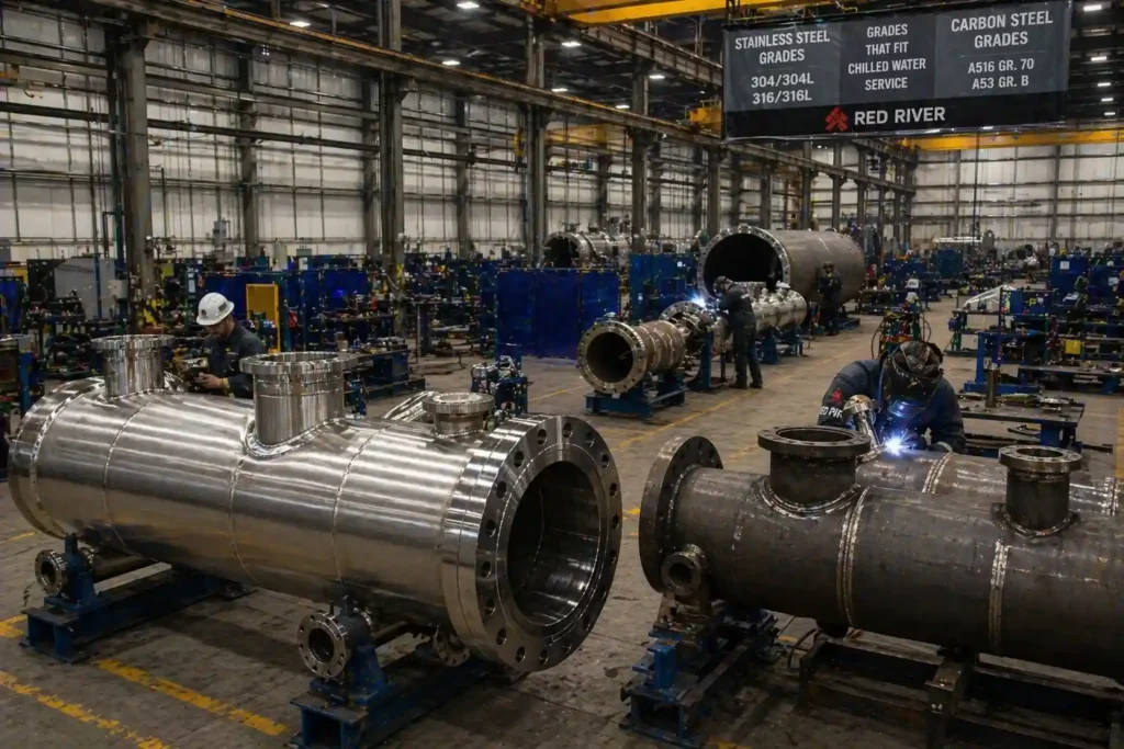 grades fit chilled water service pressure vessel fabrication Red River Wyoming