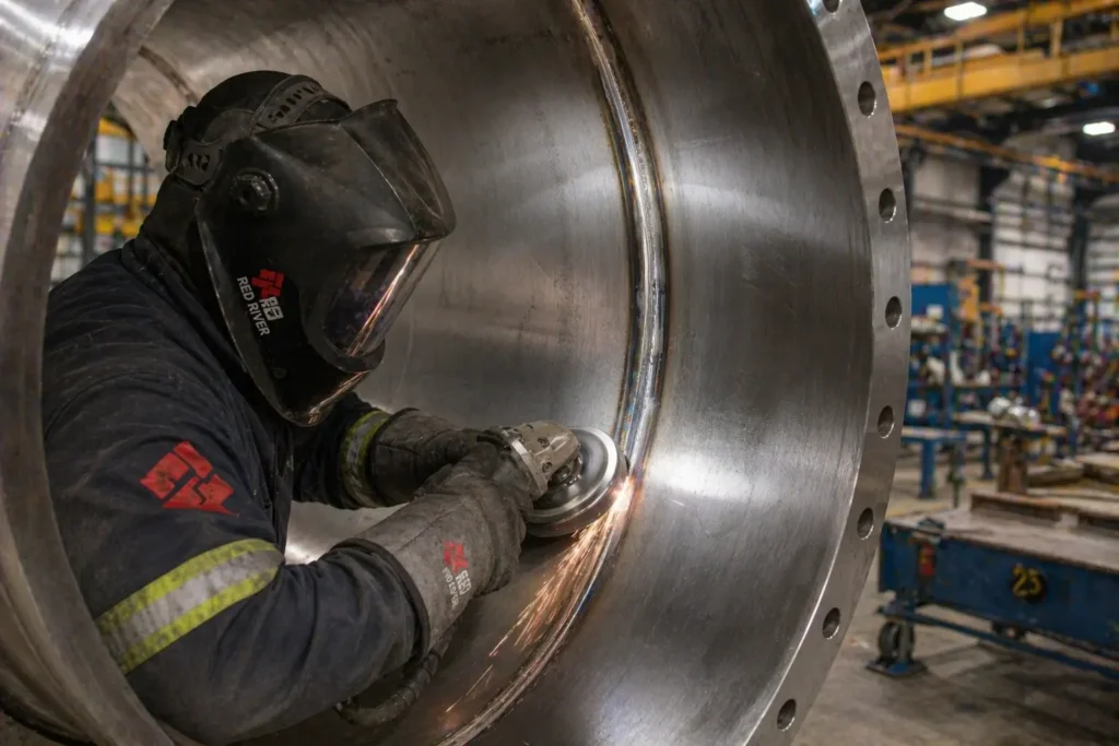 how weld finishing affects cleanliness pressure vessel fabrication Red River Wyoming