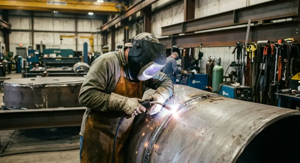 which weld procedures are common pressure vessel fabrication Red River Wyoming ASME