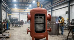 air separator tanks coalescing media automatic air vent hydronic loop Red River Wyoming