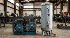 Receiver tank compressor cycle time ASME fabrication Red River Wyoming