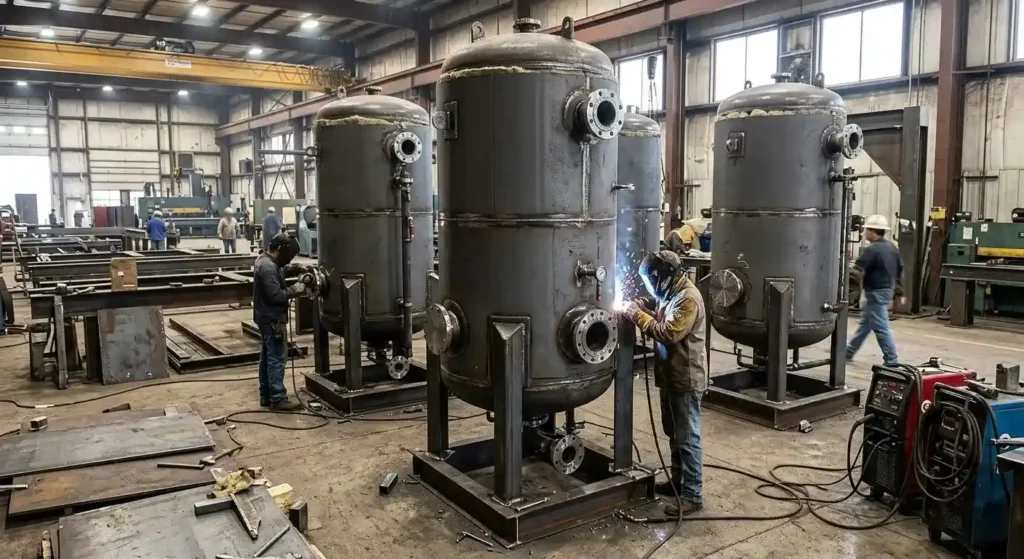 hydronic tanks ASME buffer tank fabrication Red River Wyoming